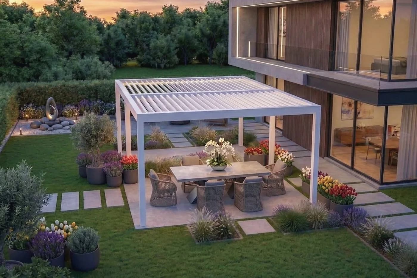 Bioklimatische Pergola oder Markise: 7 technische Kriterien