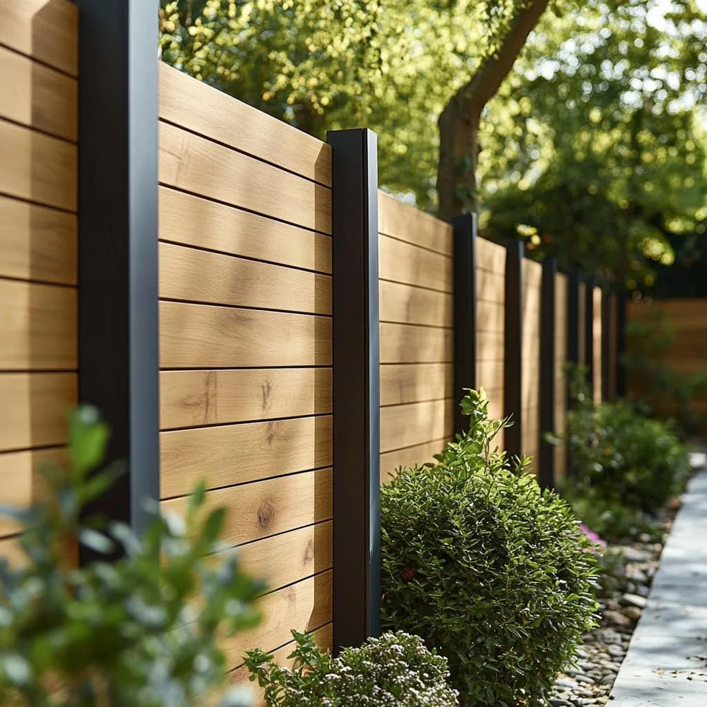 Horizontal Louver Aluminium Fence